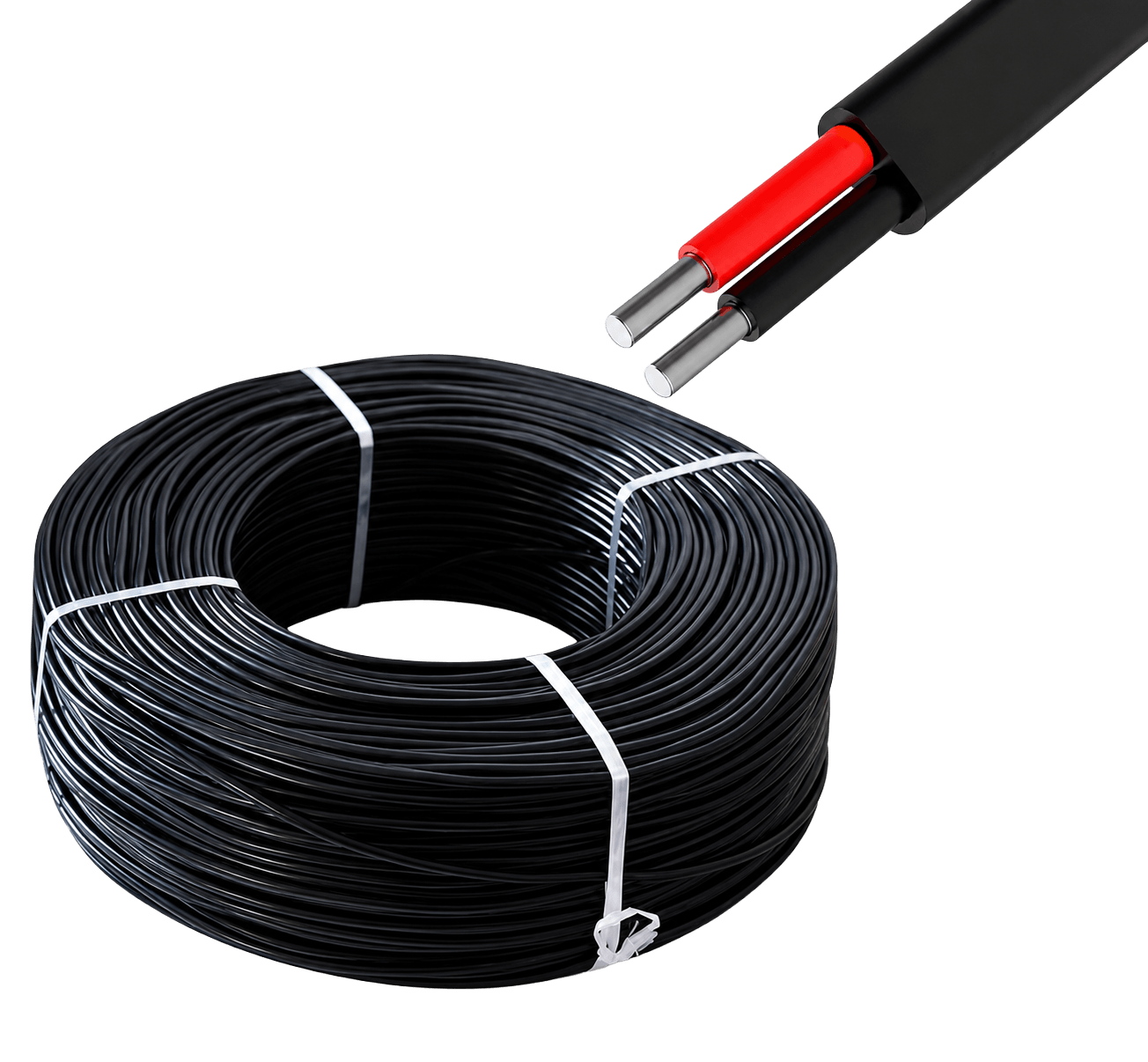 2 Core Black Cable 10mm 30Mtr
